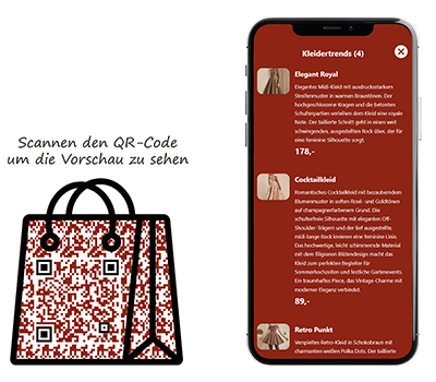 Dynamische QR-Codes für Produktkataloge